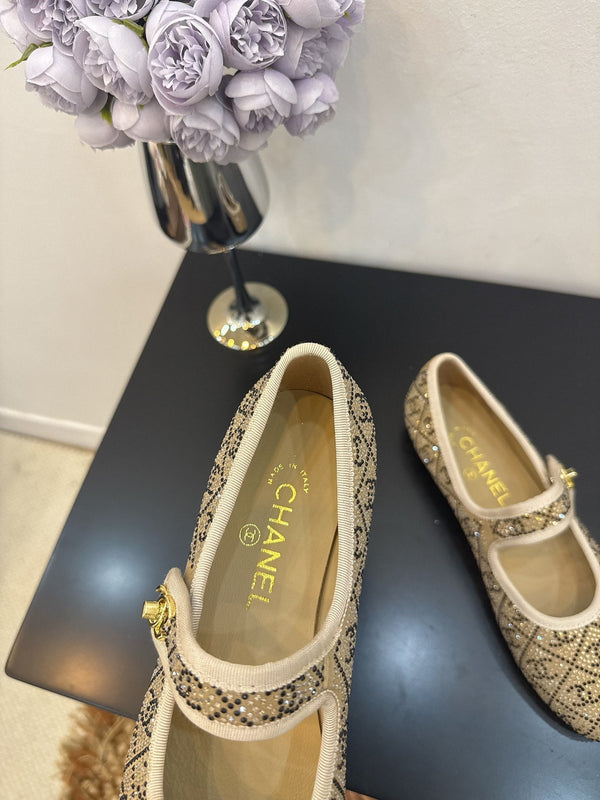 CC 25 Ballet Flats Light Brown Calfskin 331659