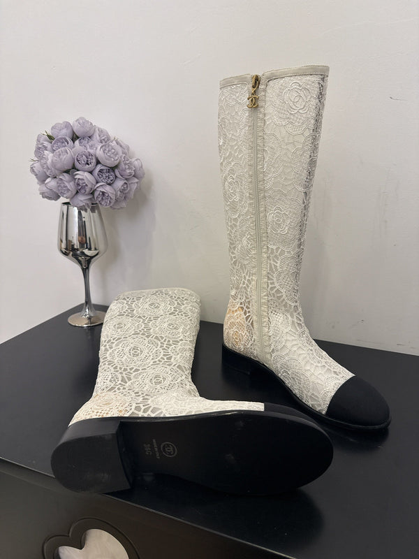 CC 25 Long Boot White Mesh 354928