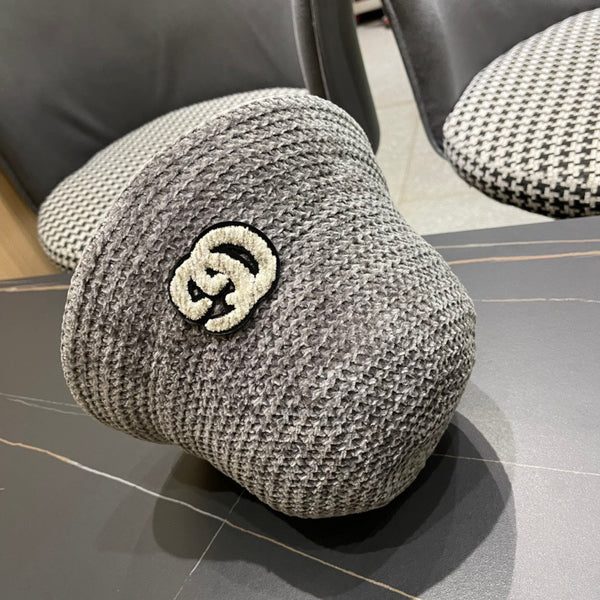 BUCKET HAT IN STEEL GRAY WOOL 389116