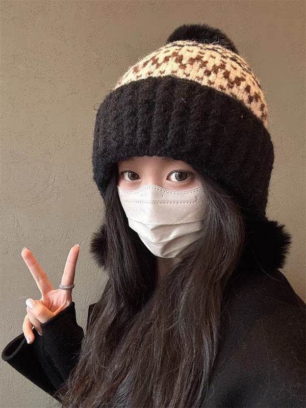 BEANIE HAT IN COLORFUL WOOL 394006