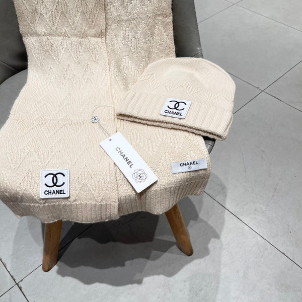 SET BERRETTO E SCIARPA BISQUE BEIGE 427884 