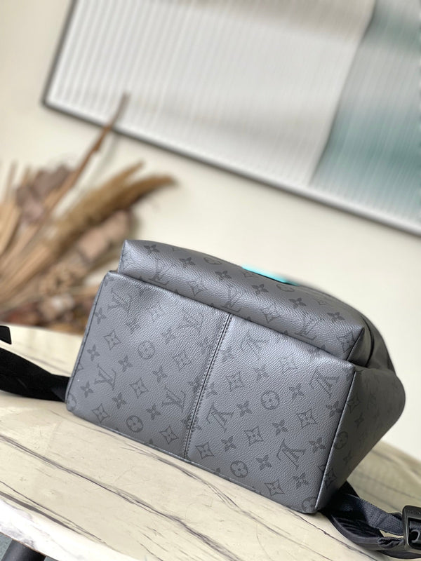 ZAINO DISCOVERY PM 38 IN TELA MONOGRAM ECLIPSE GUN METAL