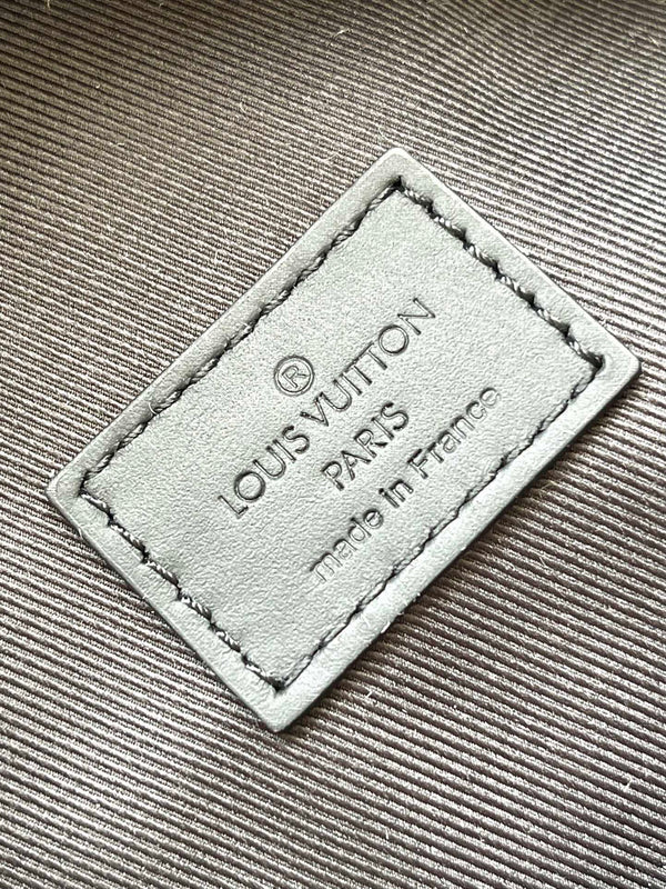 ZAINO DISCOVERY PM 38 IN TELA MONOGRAM ECLIPSE GUN METAL