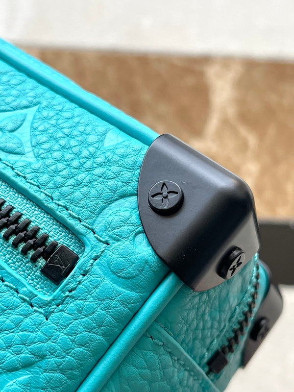 MINI BAULE MORBIDO 18 IN BLU TURCHESE TAURILLON