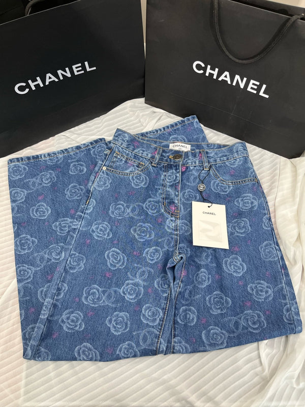 CC 25 Jean Flower Blue Denim
