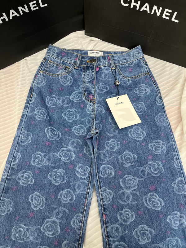 CC 25 Jean Flower Blue Denim