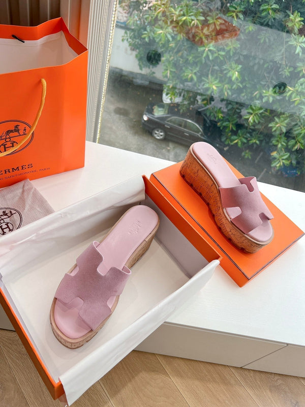 EZE 65 SANDAL PASTEL PINK SUEDE