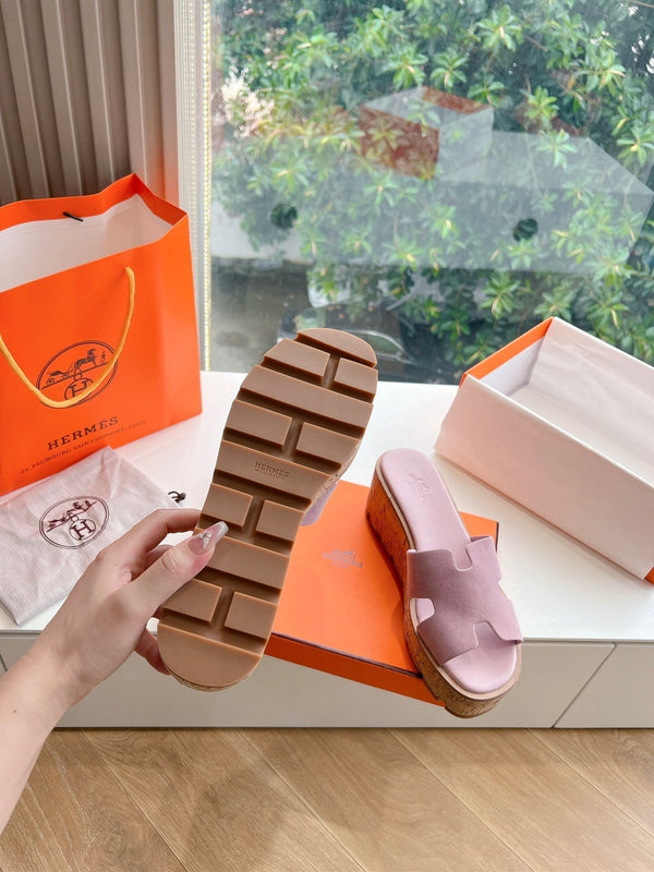 EZE 65 SANDAL PASTEL PINK SUEDE