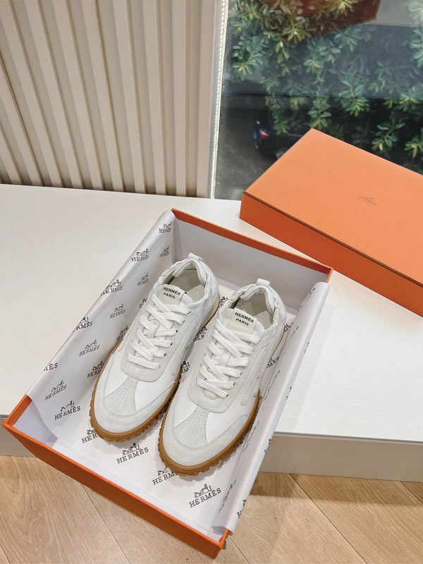 HM JET SNEAKER WHITE CALFSKIN