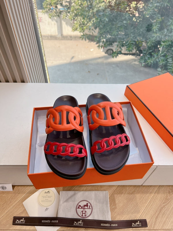 HM 25 Extra Sandal Orange red Calfskin 292563