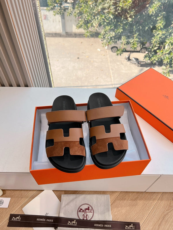 SANDALO CYPRUS IN CAMOSCIO E VITELLO MARRONE BRONZO