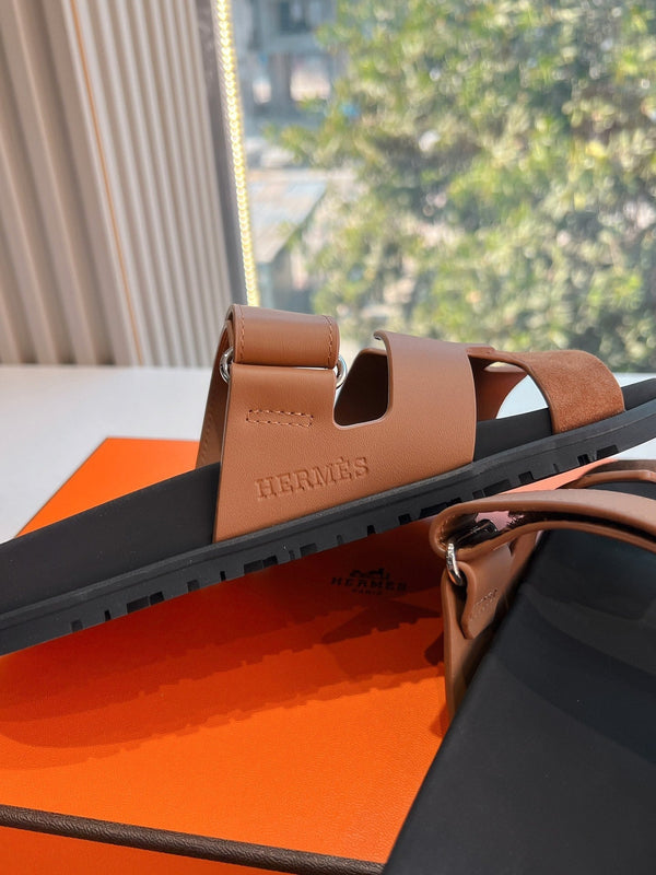 SANDALO CYPRUS IN CAMOSCIO E VITELLO MARRONE BRONZO