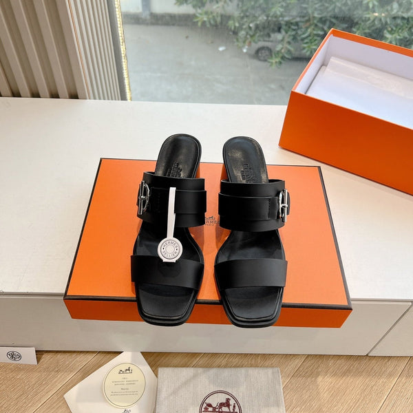 HM Kute 60 Sandal Black Cowhide 202825