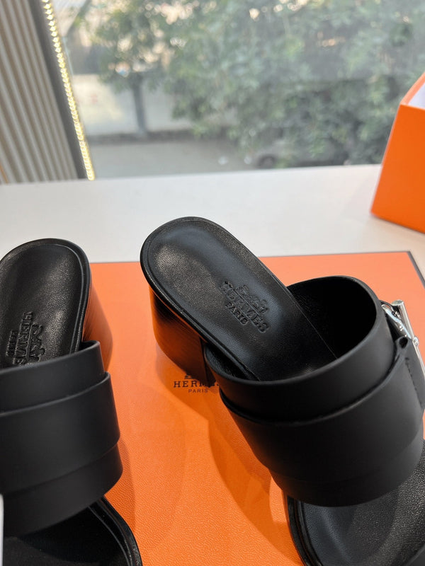 HM Kute 60 Sandal Black Cowhide 202825