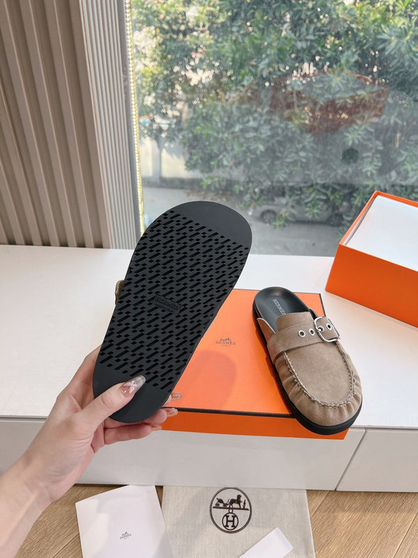 HM 25 Key Mule Grey Suede