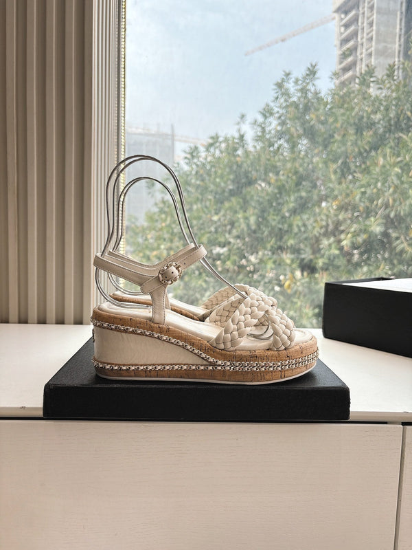 Sandali CC Mules Crema 6cm Pelle di Agnello 202886