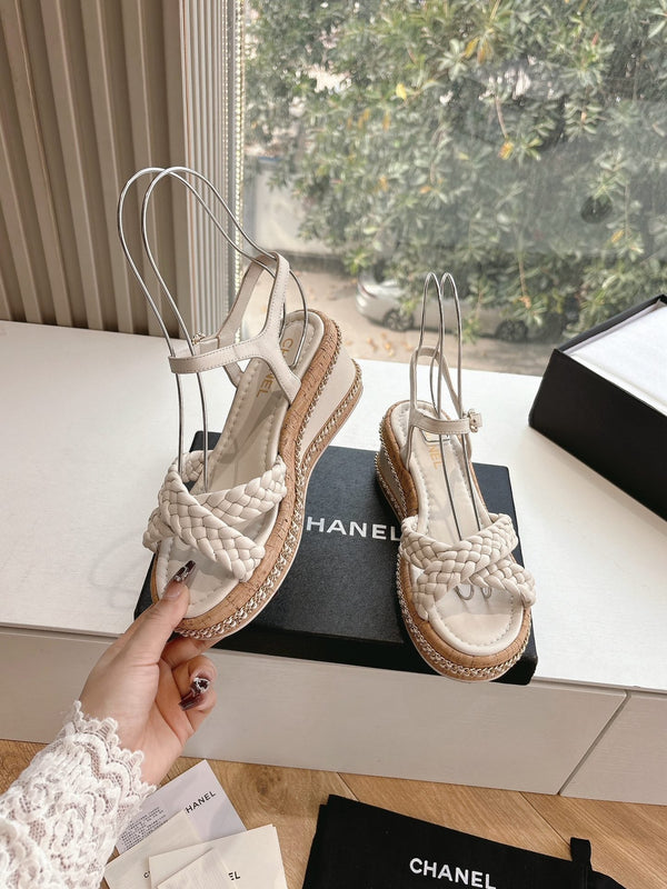 Sandali CC Mules Crema 6cm Pelle di Agnello 202886