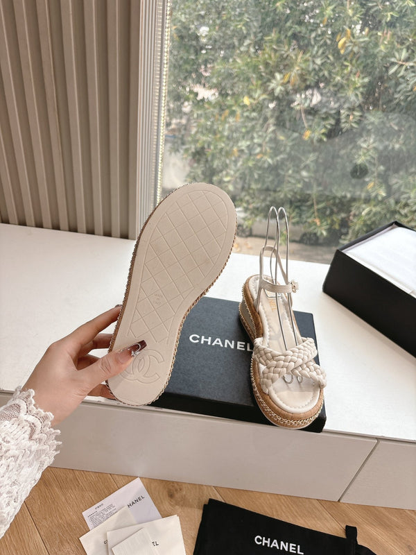 Sandali CC Mules Crema 6cm Pelle di Agnello 202886