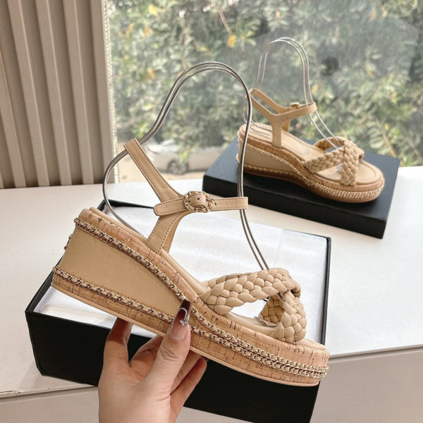 CC Mules Sandals Nude 6cm Lambskin 202888