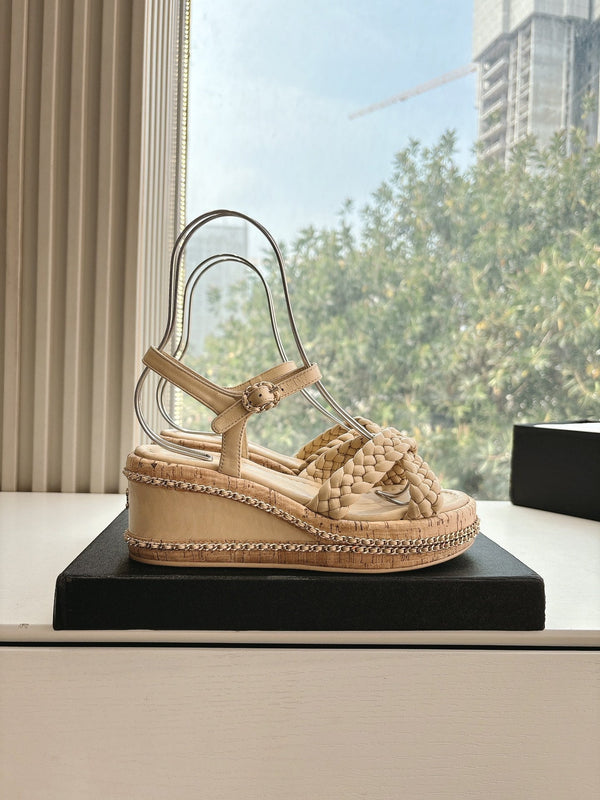 CC Mules Sandals Nude 6cm Lambskin 202888