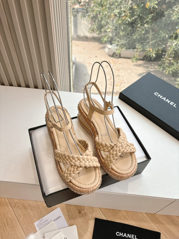 CC Mules Sandals Nude 6cm Lambskin 202888