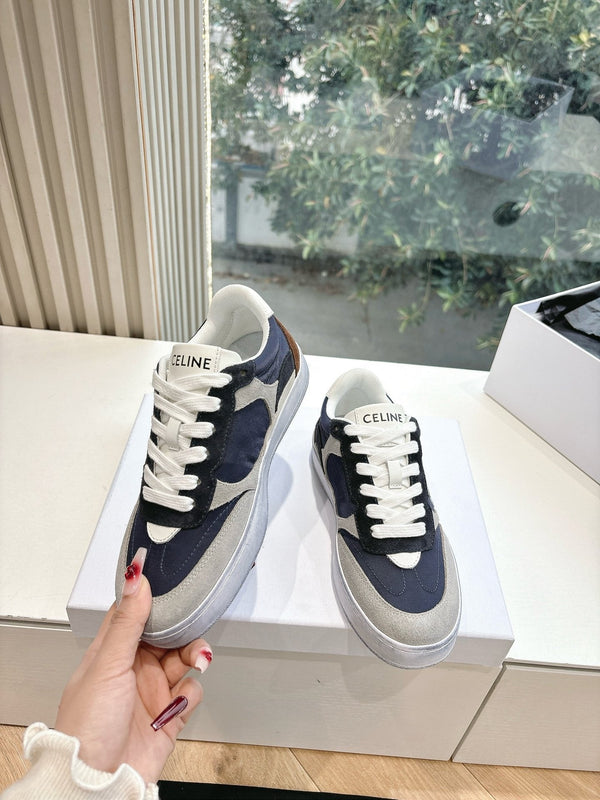 CELINE Sneaker Blue Gray Suede 285895