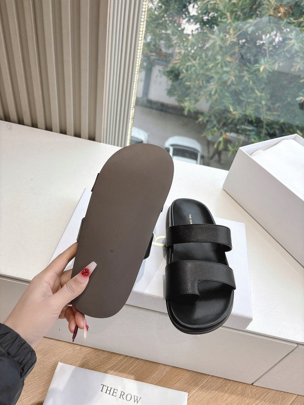 Hugh Sandal in Black Cowhide 286179