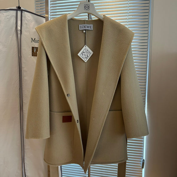 Loewe Coat Beige Cashmere