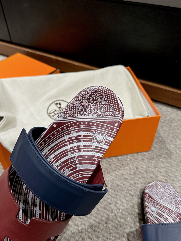 SANDALO CYPRUS IN PELLE DI VITELLO COLOR UMBRA BRUCIATO, UNICO