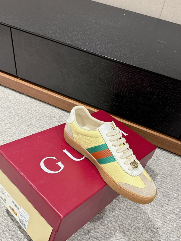 GG & ADIDAS SNEAKER KHAKI CALFSKIN