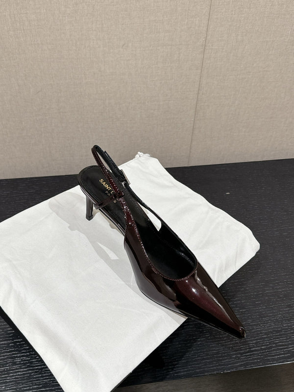 SL CHERISH SLINGBACK 75 VITELLO VINO