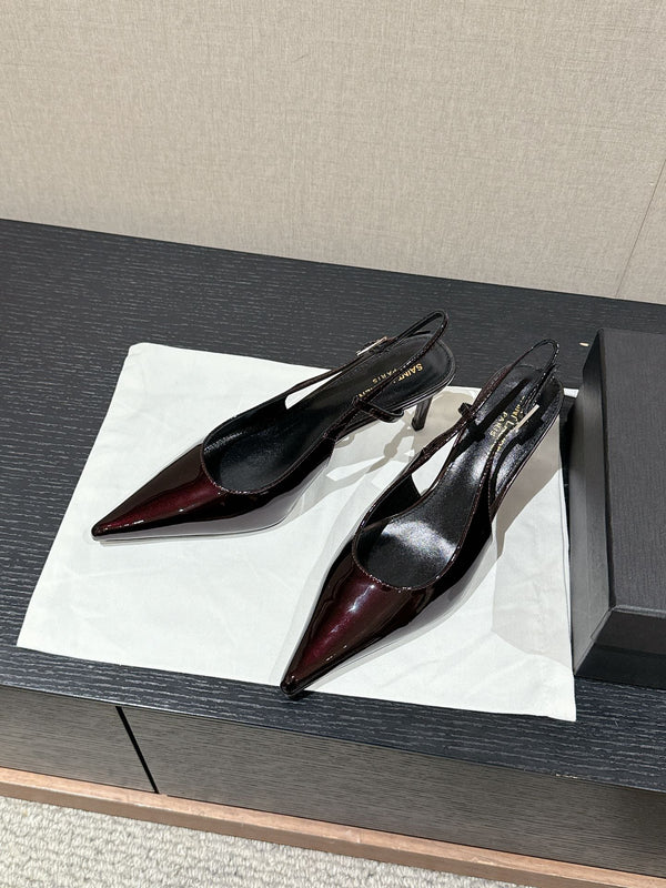 SL CHERISH SLINGBACK 75 VITELLO VINO