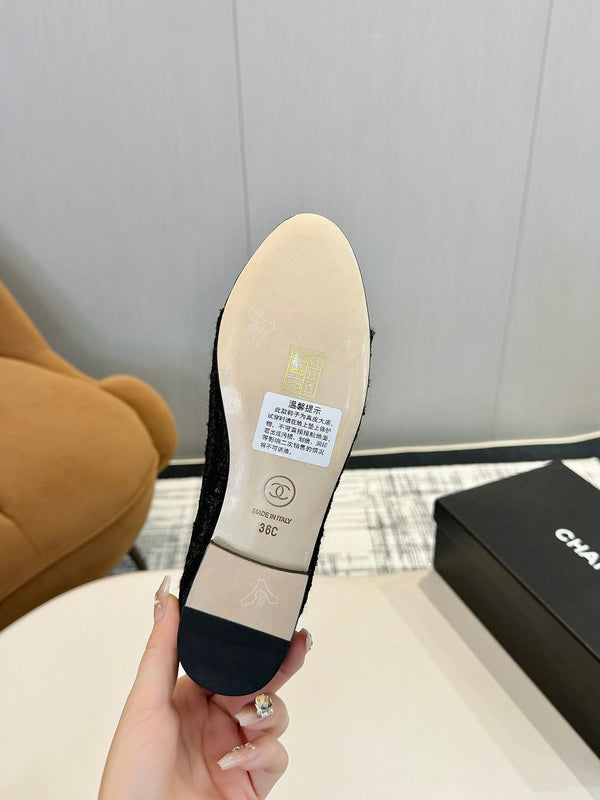 cc 25c ballerina nera tweed grosgrain nero 233624