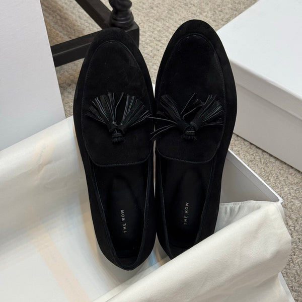 The Row Loafer Black Suede 290739