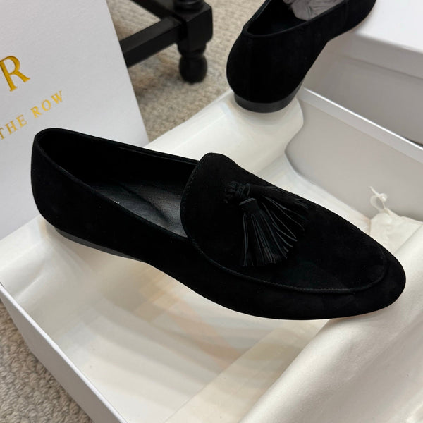 The Row Loafer Black Suede 290739