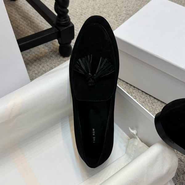 The Row Loafer Black Suede 290739