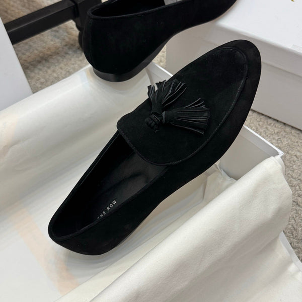 The Row Loafer Black Suede 290739