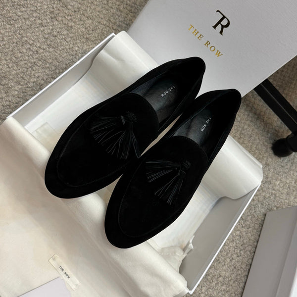 The Row Loafer Black Suede 290739