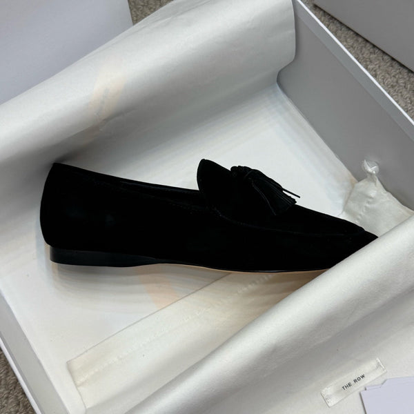 The Row Loafer Black Suede 290739