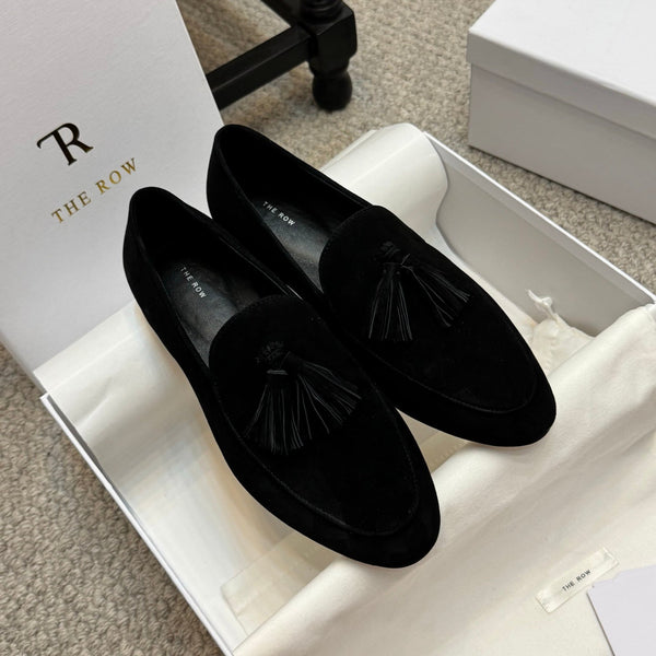 The Row Loafer Black Suede 290739