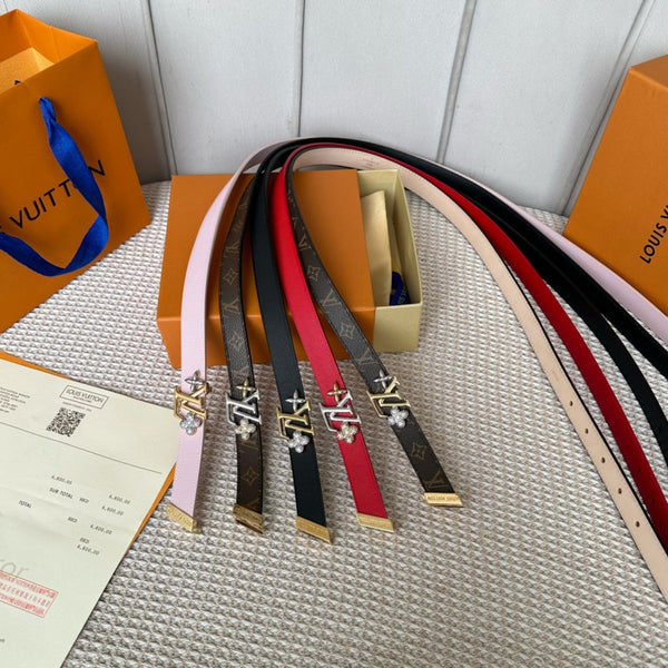 CINTURA REVERSIBILE LV GRAM 20 MM IN PELLE DI VITELLO CON MONOGRAMMA MARRONE E FERRAMENTA IN ARGENTO