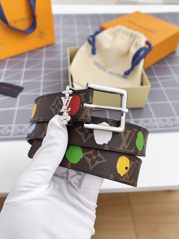 LV BLOOM 30 MM IN COLORFUL MONOGRAM CALFSKIN SILVER HARDWARE