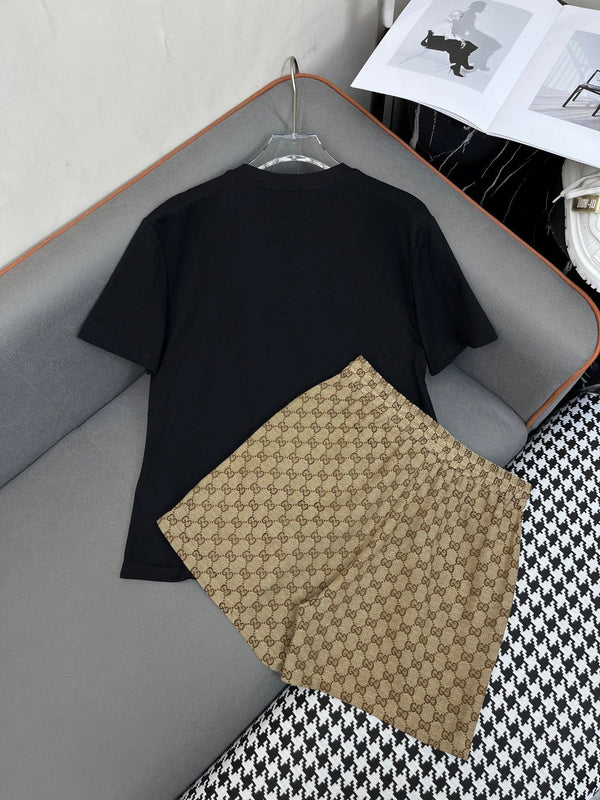 Gucci 25C T-Shirt Mix Short Gucci GG Monogram 228679