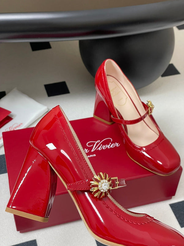 Viv 25 Mary Jane 60 Red Patent Calf Leather 247885