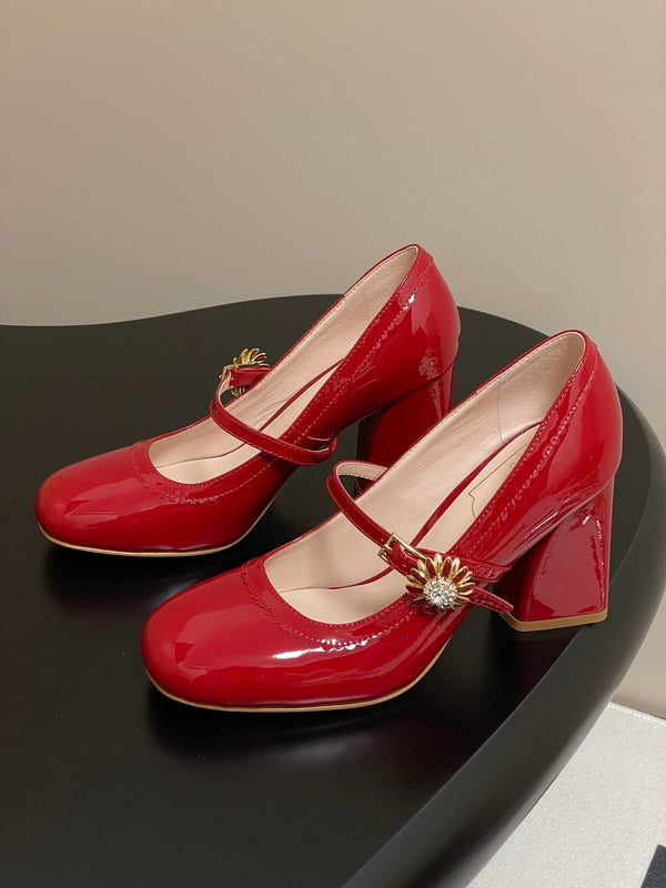 Viv 25 Mary Jane 60 Red Patent Calf Leather 247885