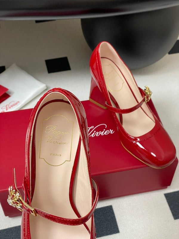 Viv 25 Mary Jane 60 Red Patent Calf Leather 247885