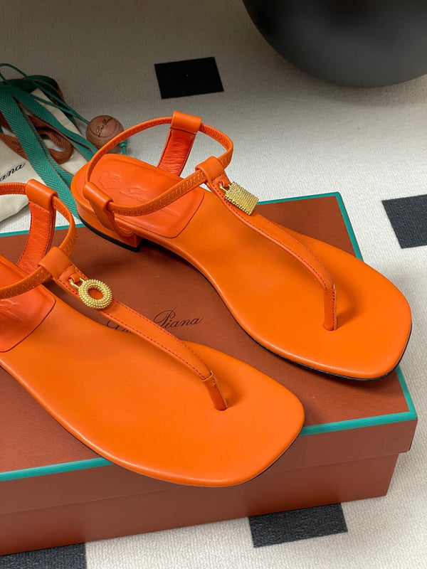 LP Mindil Infra Sandal Orange Sheepskin 312161