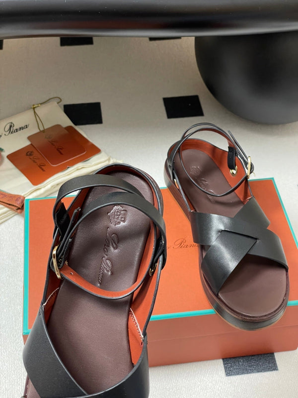 LP Sandal Black Brown Cowhide 312170