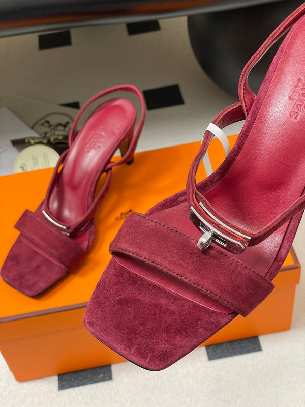 HM Glamour Slingback Red Sheepskin 314032