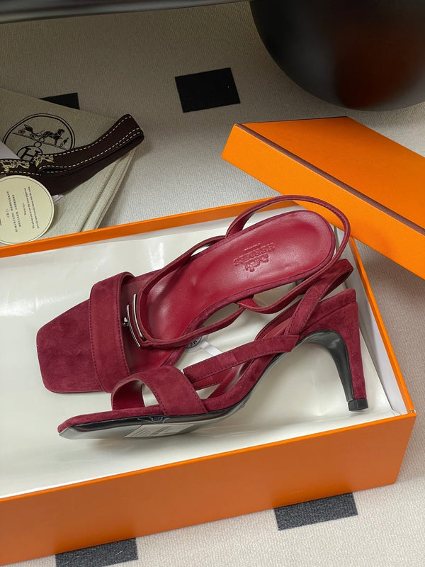 HM Glamour Slingback Red Sheepskin 314032